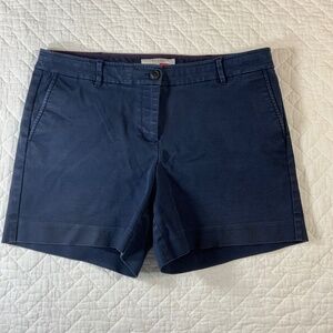 Boden Women’s Blue Shorts – Size 12 – Flat Front – 97% Cotton, 3% Elastane (G9)